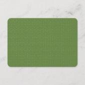 Elegante Imitate Gold Palm Tree Gästedaten | Grün Begleitkarte (Rückseite)