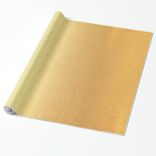 Elegante Imitate Gold Shiny Modernes Goldenes Glos Geschenkpapier