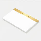 Elegante Imitate Gold Template Moderne Berufliche Post-it Klebezettel (angewinkelt)
