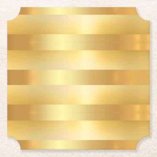 Elegante Imitate Gold Trendy Modern Blank Template Untersetzer (Vorderseite)