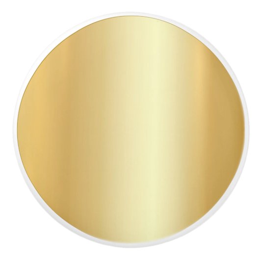 Elegante Imitate Gold Trendy Template Glamour Keramikknauf (Vorderseite)