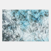 Elegante Imitate Gold und Pastellmarmor Geschenkpapier Set (Vorderseite 3)