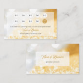 Elegante IMITATE Gold und Silver Bokeh Punch Loyal Treuekarte (Vorne/Hinten)