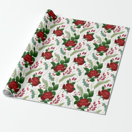 Elegante Imitate Goldbarren-Rose Pinienbeeren Geschenkpapier