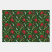 Elegante Imitate Goldbarren-Rose Pinienbeeren Geschenkpapier Set (Vorderseite 2)