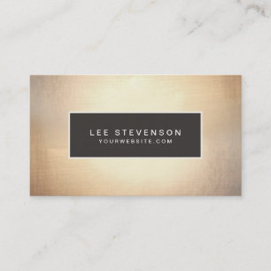 Elegante Imitate Golden Foil Luxuriöses Vintag Visitenkarte