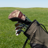 Elegante Imitate Golden Pink Lace on Brown mit Nam Golf Headcover (In SItu)