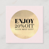Elegante Imitate Golden Rose Salon Coupon (Vorderseite)