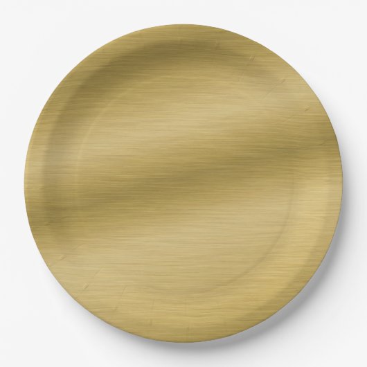 Elegante Imitate Goldenes Gewand Pappteller (Vorderseite)