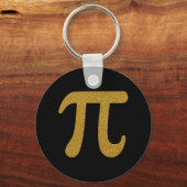 Elegante Imitate Goldenes Glitzer Symbol für Numme Schlüsselanhänger (Rückseite)