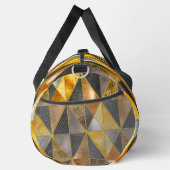 Elegante Imitate, goldfarbene, silberfarbene, geom Duffle Bag (Rechts)