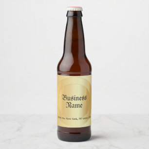 Elegante Imitate, goldfarbene Skriptvorlage Bierflaschenetikett