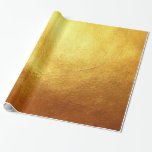 Elegante Imitate Goldfolie bedruckte Textur Geschenkpapier<br><div class="desc">Imitate Gold Foil Wrapping Paper</div>