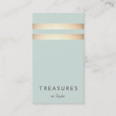 Elegante Imitate Goldfolie gestreift Visitenkarte (Vorderseite)