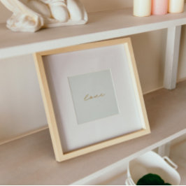 elegante Imitate Goldfolie handgeschriebene Liebe Poster