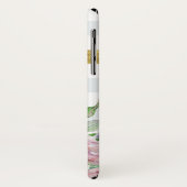 Elegante IMITATE Goldrand mit rosa Rosen und Namen Case-Mate iPhone Hülle (Hinten/Links)