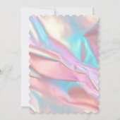 Elegante Imitate Hochzeit im Glitzer Einladung (Rückseite)