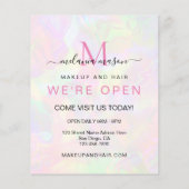 Elegante Imitate Holografie Wir sind offen eifrig Flyer (Hinten)