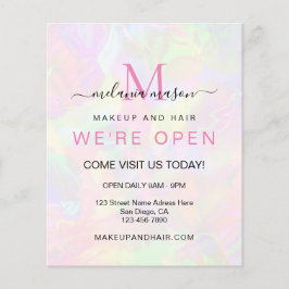 Elegante Imitate Holografie Wir sind offen eifrig Flyer