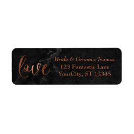 Elegante Imitate Kupferfolie, Liebe für Schwarz-Ma