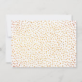 Elegante Imitate Kupfermetallic Texture Wedding Save The Date (Rückseite)