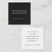Elegante Imitate Ledertextur (Loyalty Card) Treuekarte (Vorne/Hinten)