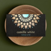 Elegante Imitate Lotus Blume Visitenkarte