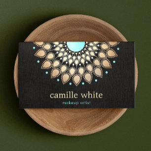 Elegante Imitate Lotus Blume Visitenkarte