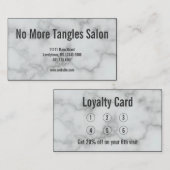 Elegante Imitate Loyalität Visitenkarte (Vorne/Hinten)