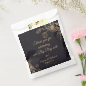 Elegante Imitate Metal Gold Floral Hochzeit Geschenktütchen (Versiegelt)