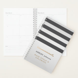 Elegante Imitate Metal Gray Streifen Haarstylistin Planer