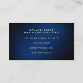 Elegante Imitate Metallfederabdeckung Visitenkarte (Rückseite)