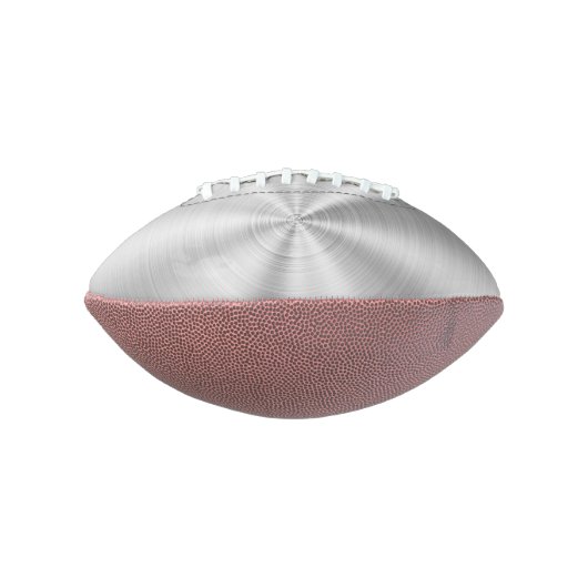 Elegante Imitate Metallic Shiny Silver Football (Gedreht 90)