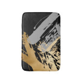 elegante Imitate mit goldfarbenen und grauen Pinse Badematte (Vorderseite Vertikal)