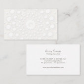 Elegante Imitate mit weißem Hintergrund Visitenkarte (Vorne/Hinten)