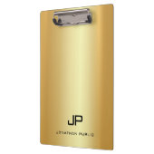 Elegante Imitate Moderne Monogram Template Trendy Klemmbrett (Links)