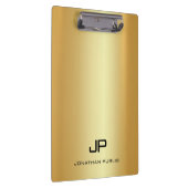 Elegante Imitate Moderne Monogram Template Trendy Klemmbrett (Rechts)