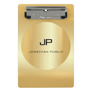 Elegante Imitate Moderne Monogramm-Vorlage Mini Klemmbrett