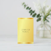 Elegante Imitate Personalisierte moderne Vorlage Visitenkarte (Stehend Vorderseite)