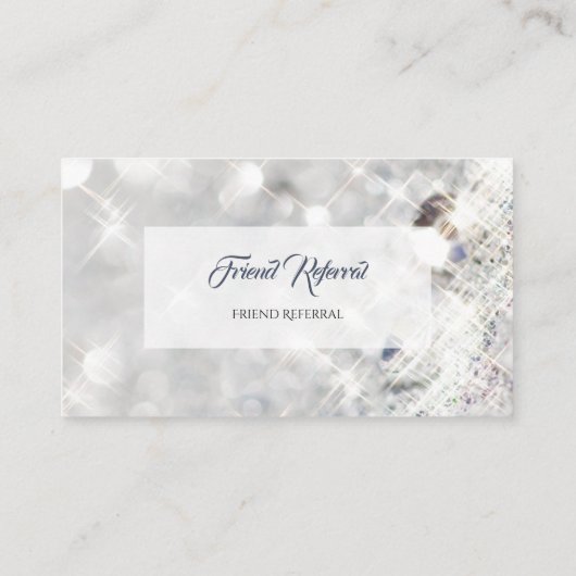 Elegante IMITATE Referenzkarte für den Diamond Gli Empfehlungskarte (Rückseite)