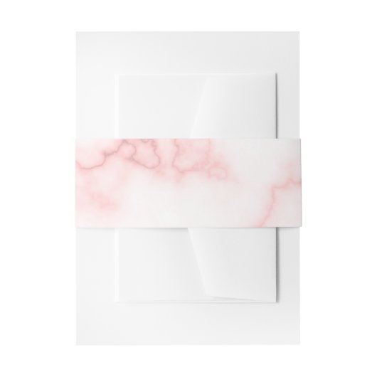 Elegante Imitate Rosa Marmor Einladungsbanderole (Vorderseite Beispiel)