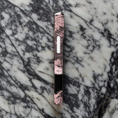 Elegante Imitate Rosa Spitzen und Schwarz Case-Mate iPhone Hülle