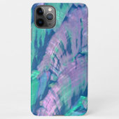 Elegante Imitate Rosa Türkis Abalone Muschel Muste iPhone Hülle (Rückseite)