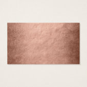 Elegante Imitate Rose Gold Black Wedding Drink Car (Rückseite)