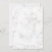 Elegante Imitate Rose Gold Foto Hochzeit speichern Save The Date (Rückseite)