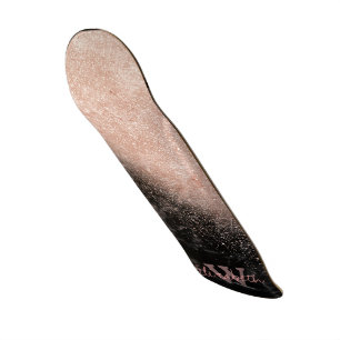 Elegante Imitate Rose Gold Konfetti Schwarz Marmor Skateboard