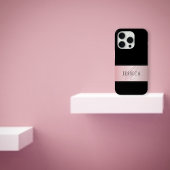 Elegante Imitate Rose Gold | Name & Anfangsbuchsta Case-Mate iPhone Hülle