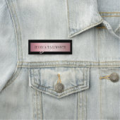 Elegante Imitate Rose Gold | Name & Initialen Namensschild (Beispiel)