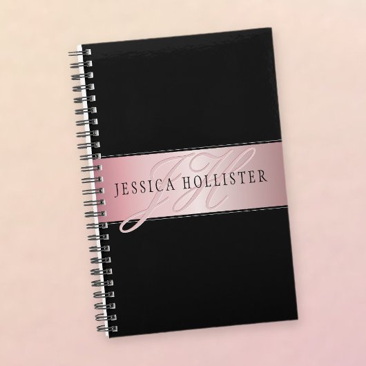 Elegante Imitate Rose Gold | Name & Initialen Planer