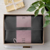 Elegante Imitate Rose Gold | Name & Initialen Seidenpapier (Geschenk)